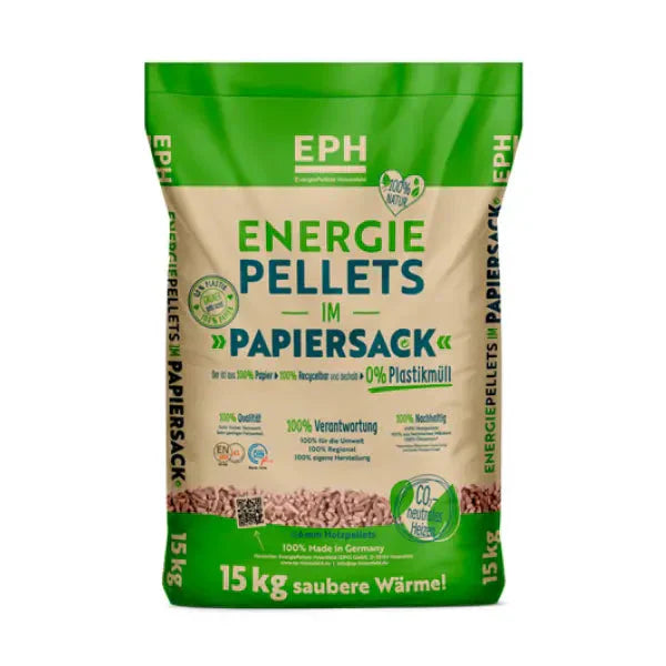 4,6 kWh/kg, EPH Holzpellets ENplus A1 – 975 kg (65×15 kg), Nadelholz 6 mm