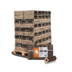 4,8 kWh/kg, Heizfuxx PiniKay Octagon Holzbriketts – 960 kg (96×10 kg), Hartholz, achteckig mit Loch