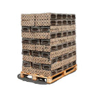 4,8 kWh/kg, Heizfuxx PiniKay Octagon Holzbriketts – 960 kg (96×10 kg), Hartholz, achteckig mit Loch