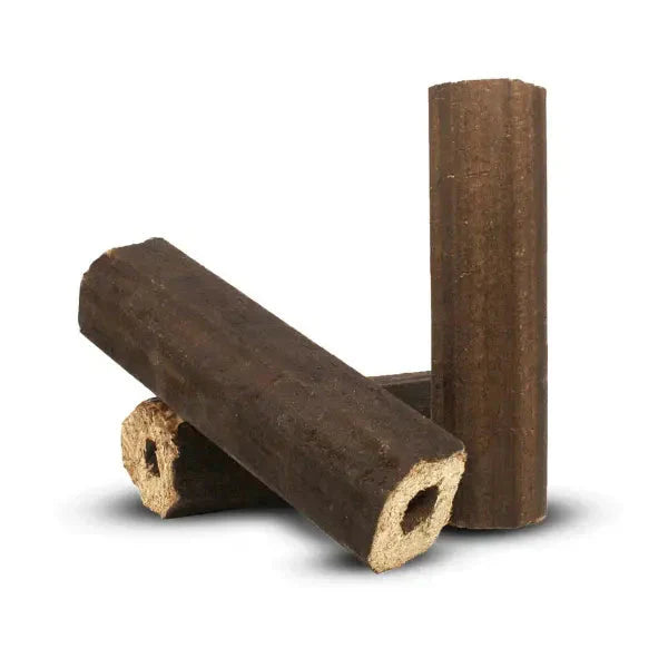 4,8 kWh/kg, Heizfuxx PiniKay Quadro Holzbriketts – 960 kg (96×10 kg), Hartholz, Vierkant mit Loch