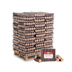 für Kamin & Ofen Spark Buchenholzbriketts rund – 960 kg (96 × 10 kg)